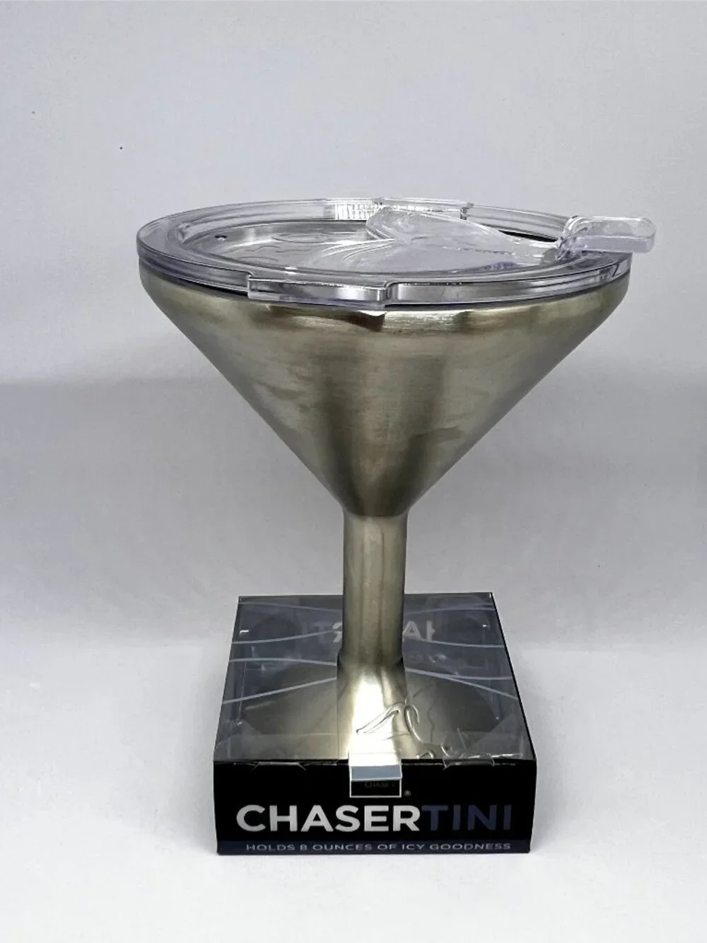 Orca Chasertini Stainless Steel martini cup with lid 8oz
